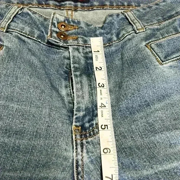 VINTAGE!! Y2K American Eagle flare, slit pocket, low rise-zero stretch size 12 - Picture 6 of 13